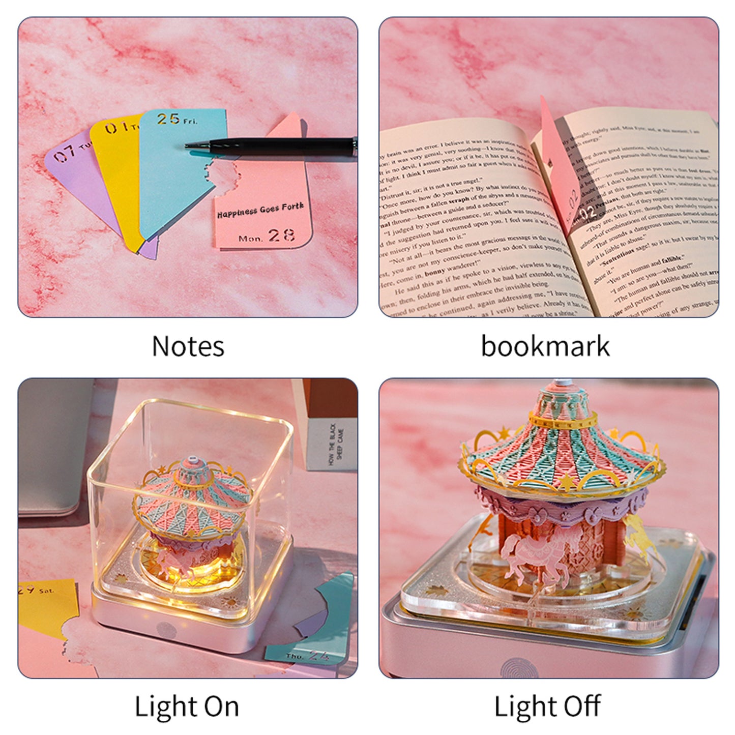 Carousel 3D Art Calendar 2025