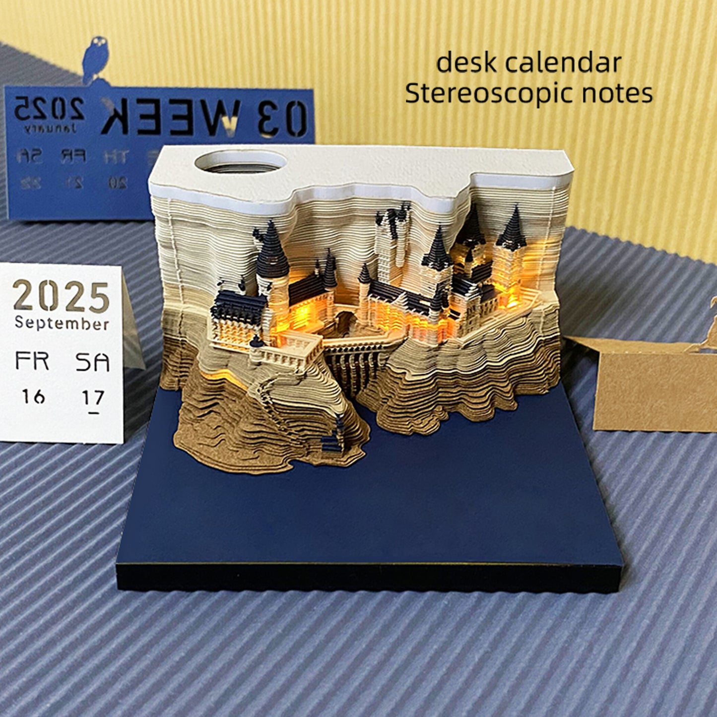 Hogwards Castle Calendar with Light