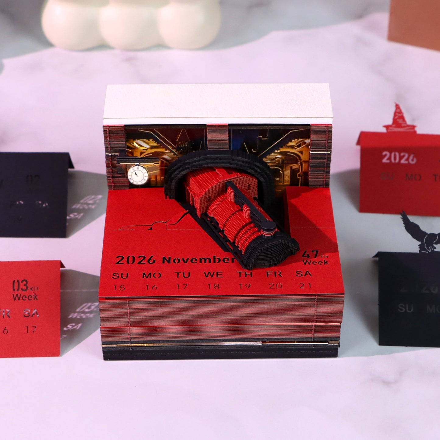 Magic Train 3D Art Calendar 2026