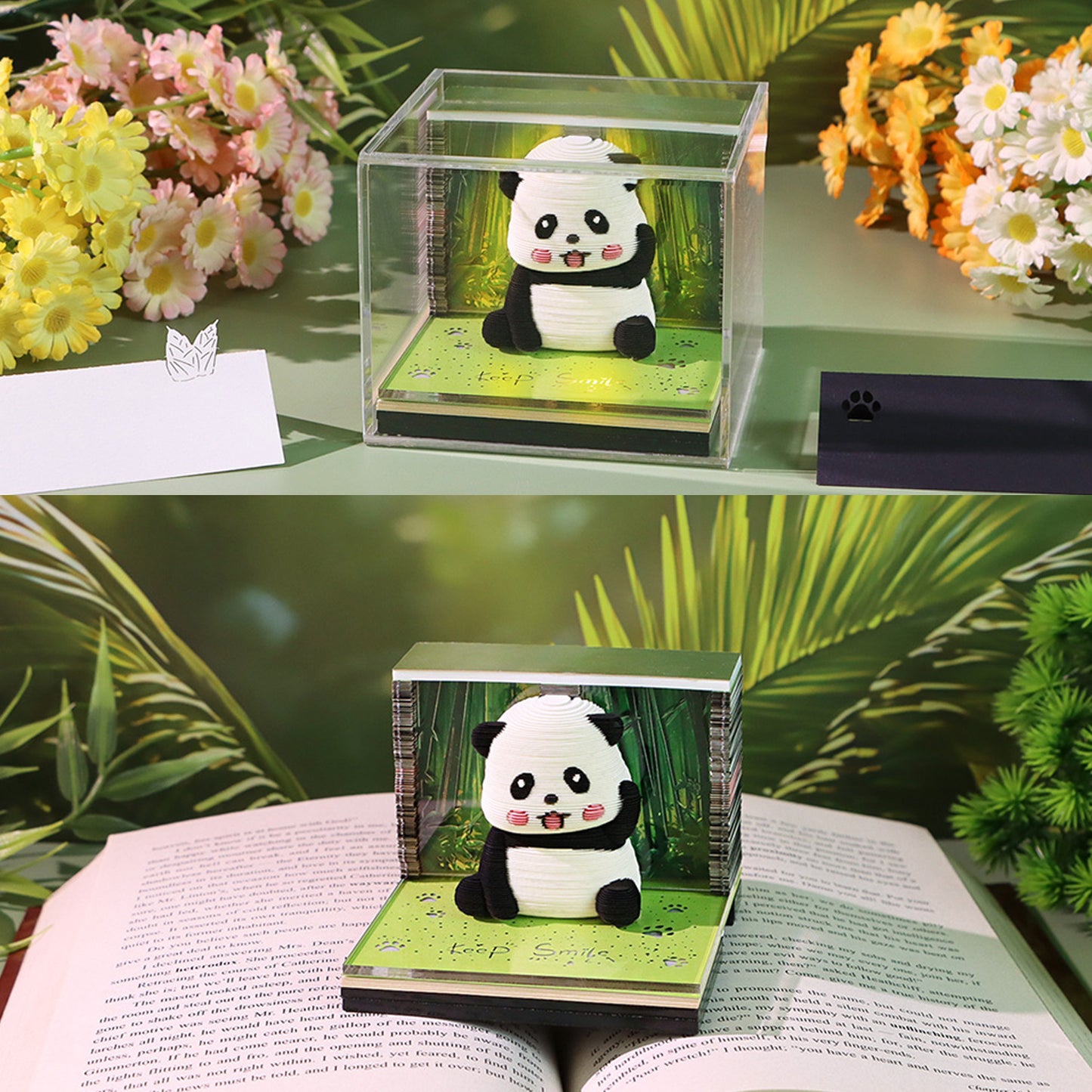 Panda 3D Calendar Memo Pad 2026