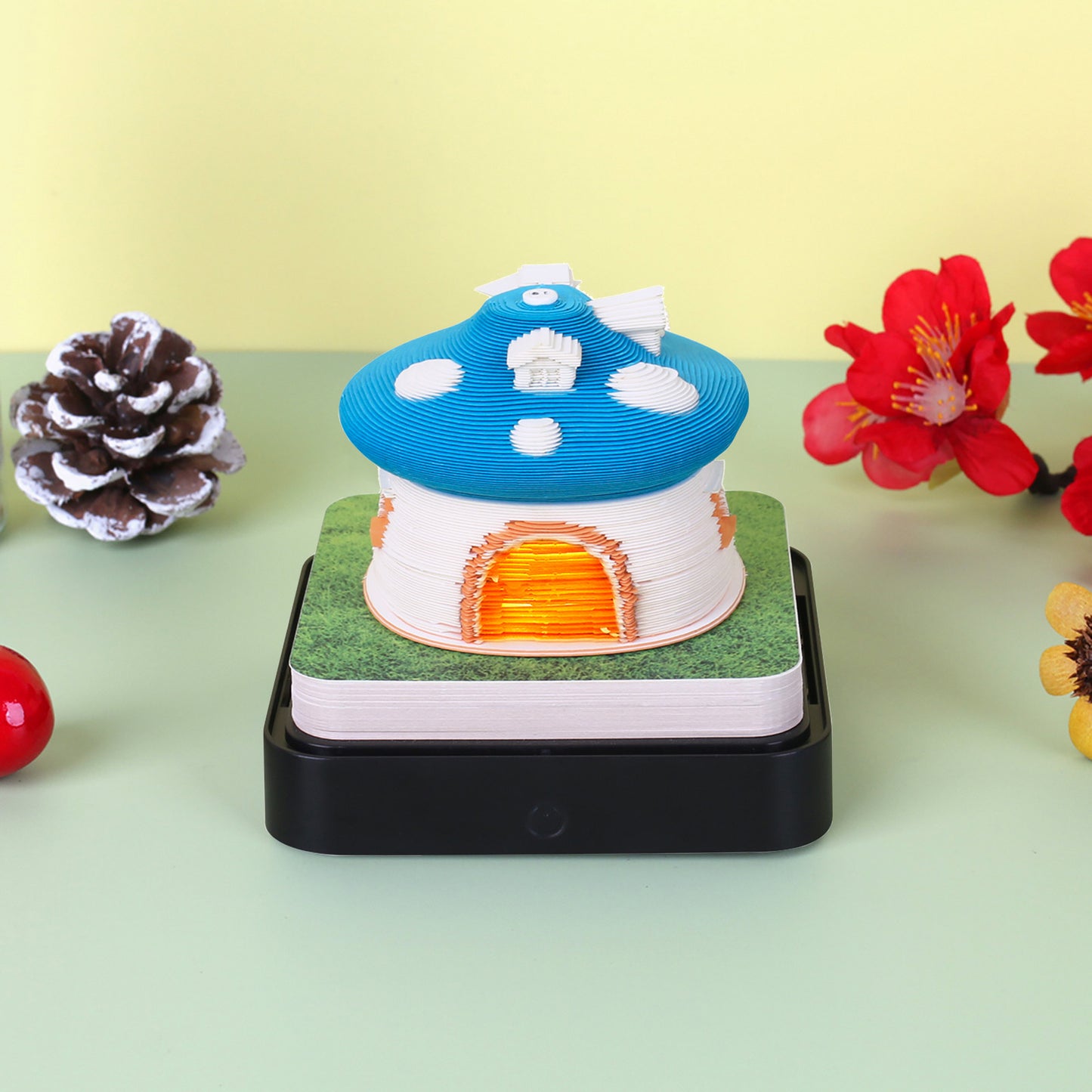 3D Mushroom Calendar Memo Pad 2026