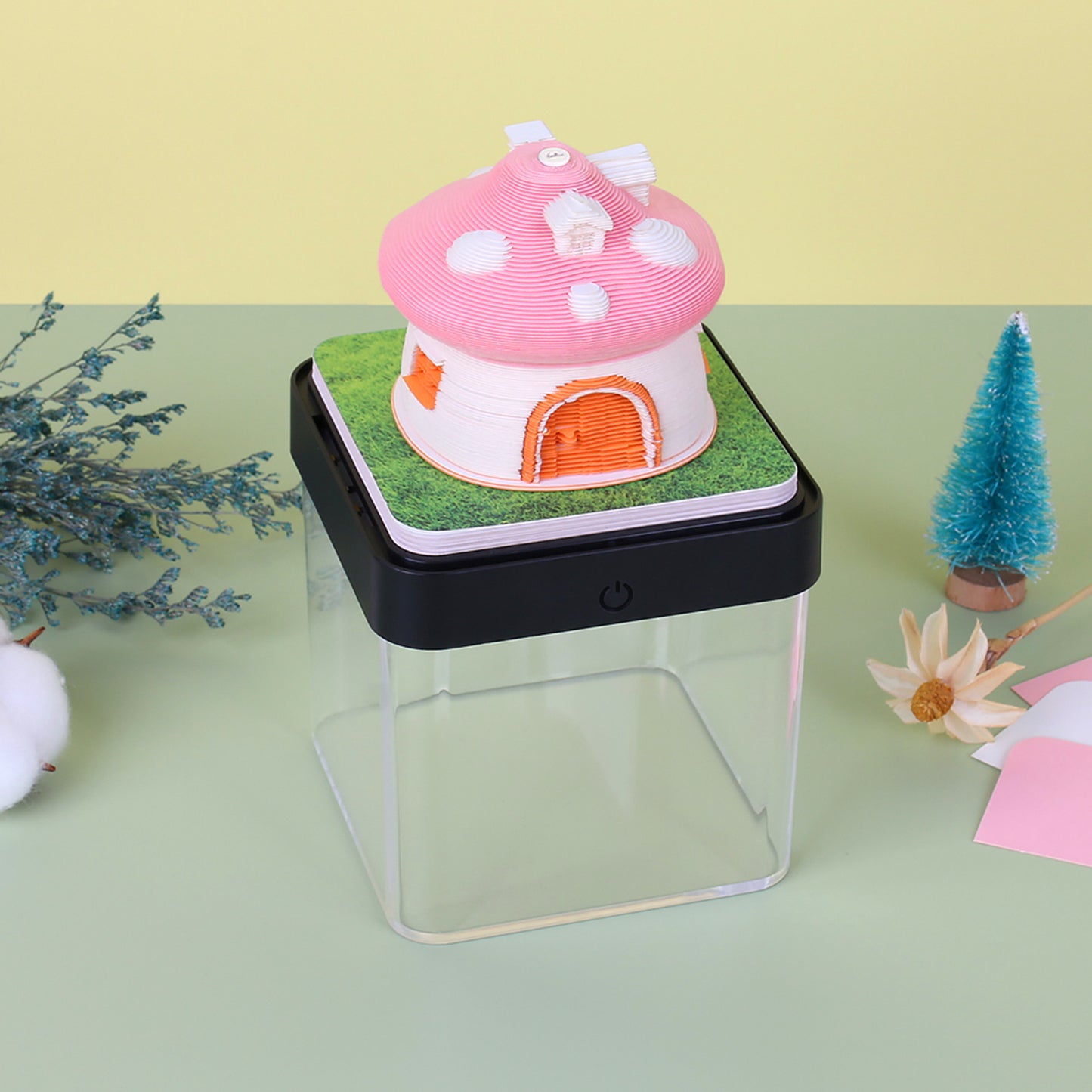 3D Mushroom Calendar Memo Pad 2026