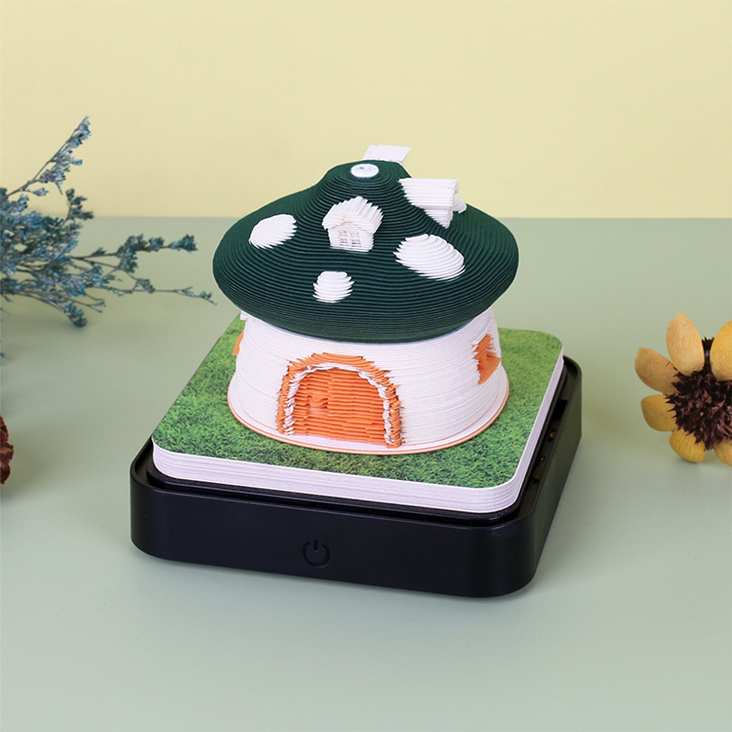 3D Mushroom Calendar Memo Pad 2026