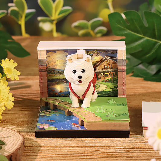 Backpack Cute Dog 3D Calendar 2026