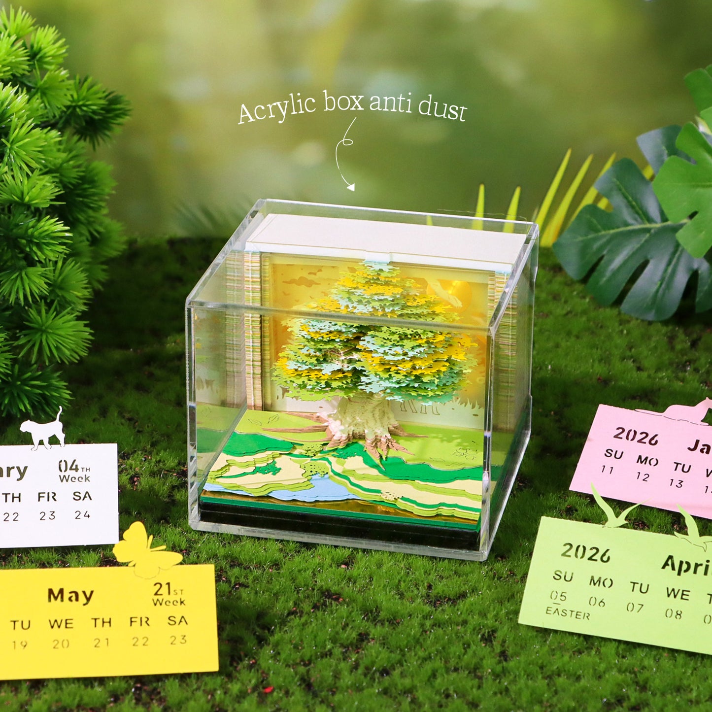 Magic Tree 3D Art Calendar 2026