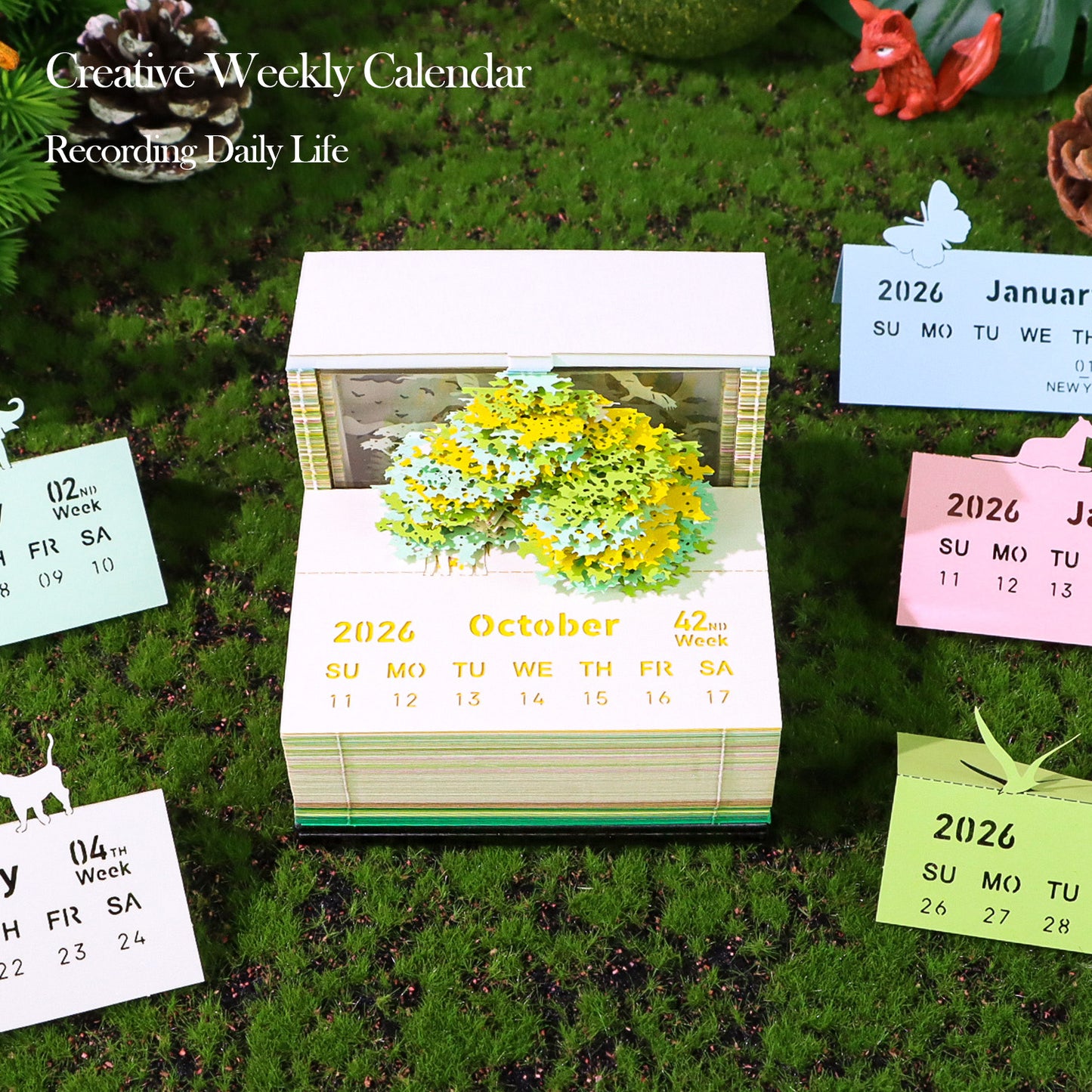 Magic Tree 3D Art Calendar 2026