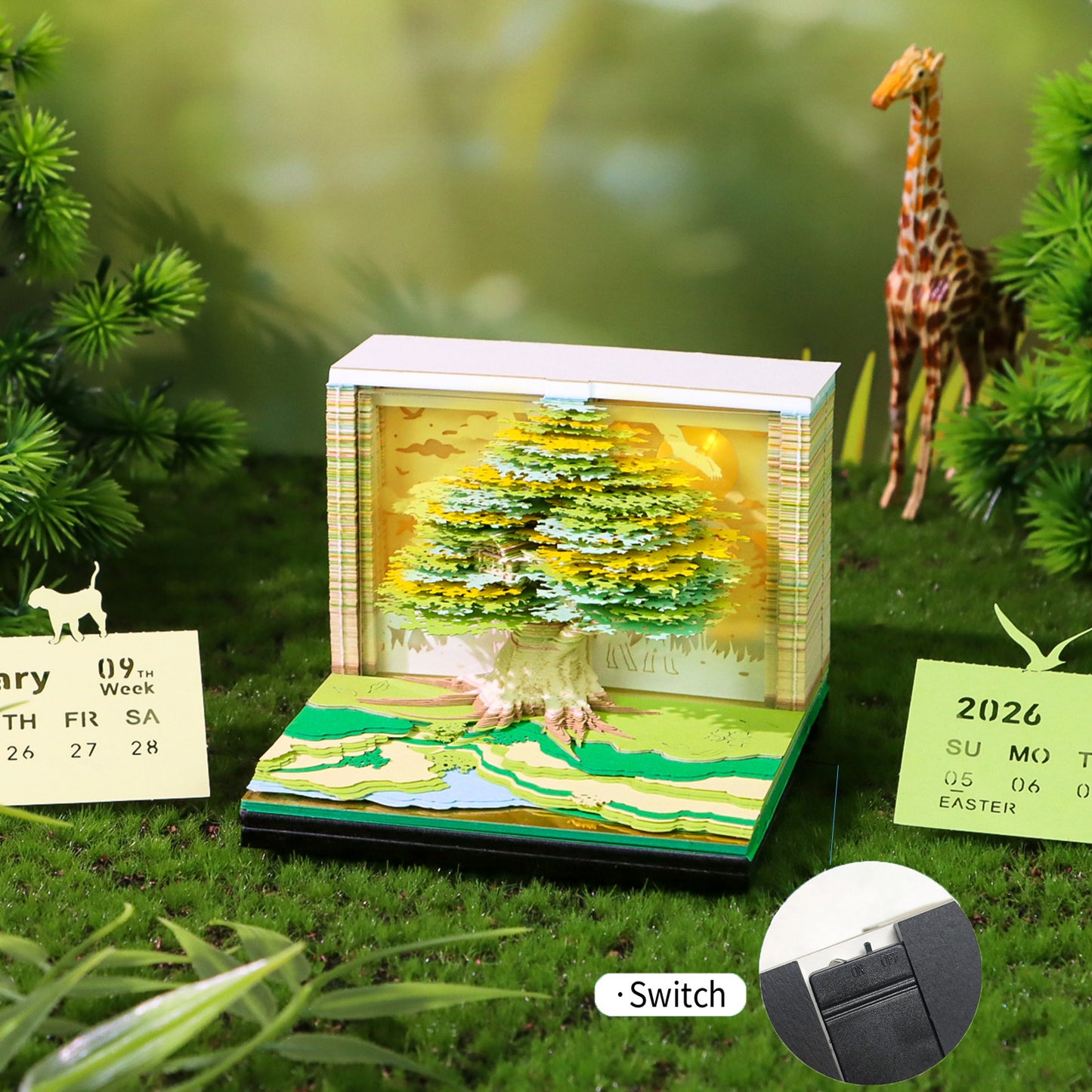 Magic Tree 3D Art Calendar 2026
