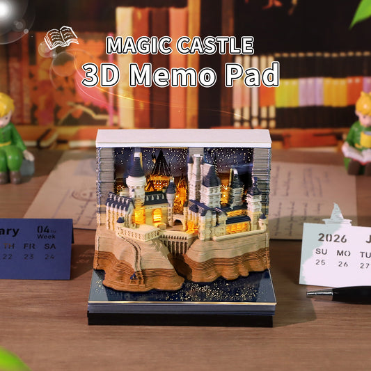 Magic Castle 3D Art Calendar 2026