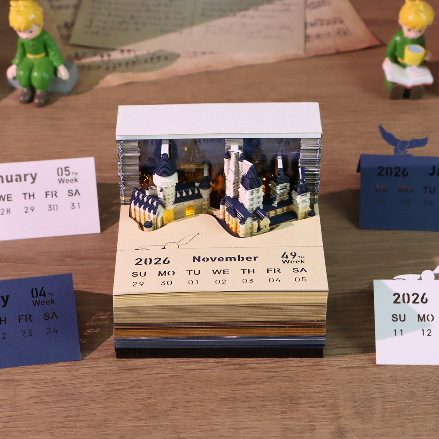 Magic Castle 3D Art Calendar 2026