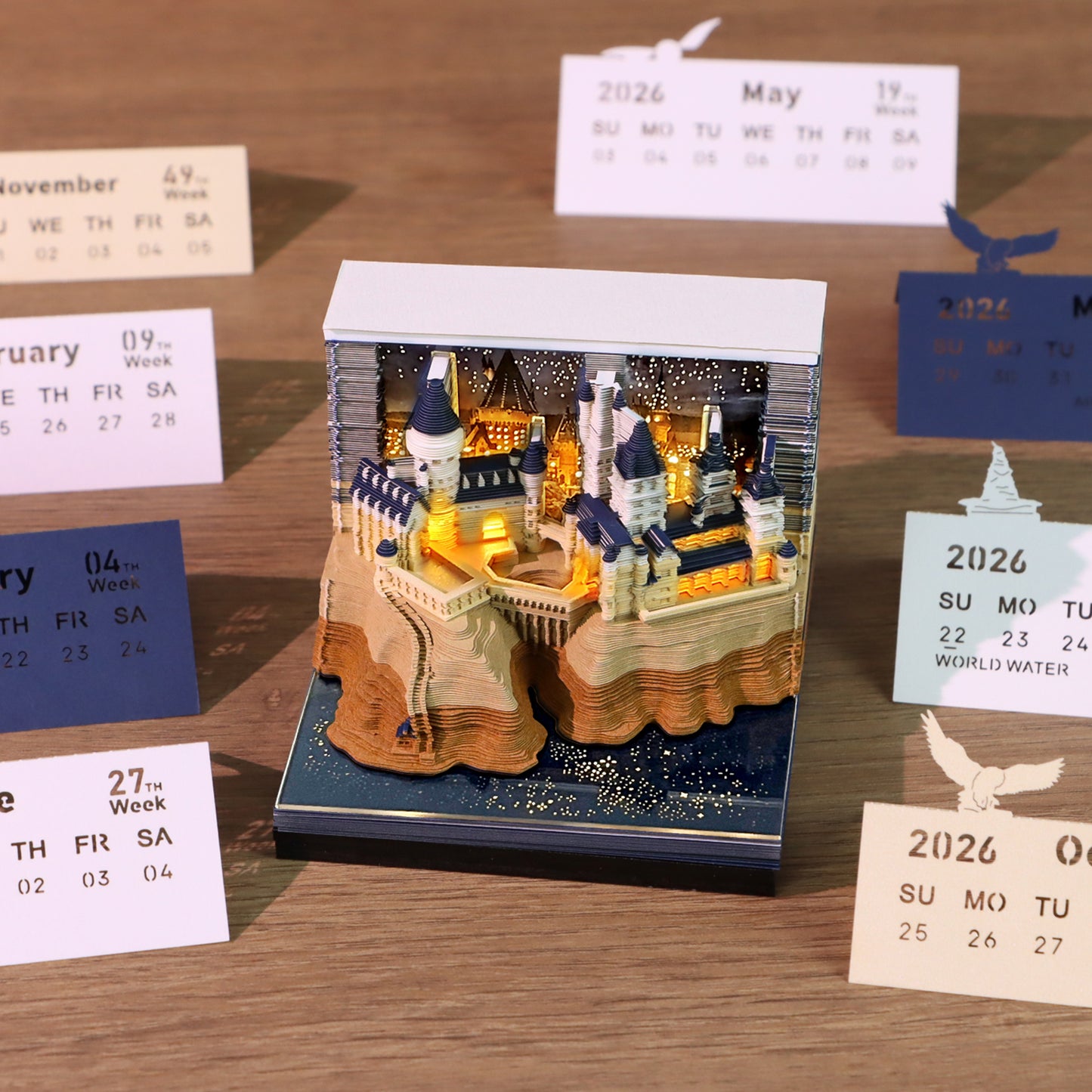 Magic Castle 3D Art Calendar 2026