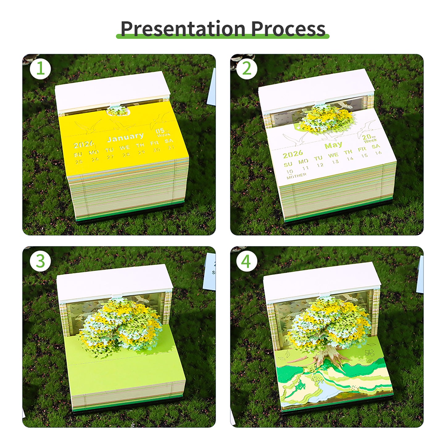 Magic Tree 3D Art Calendar 2026