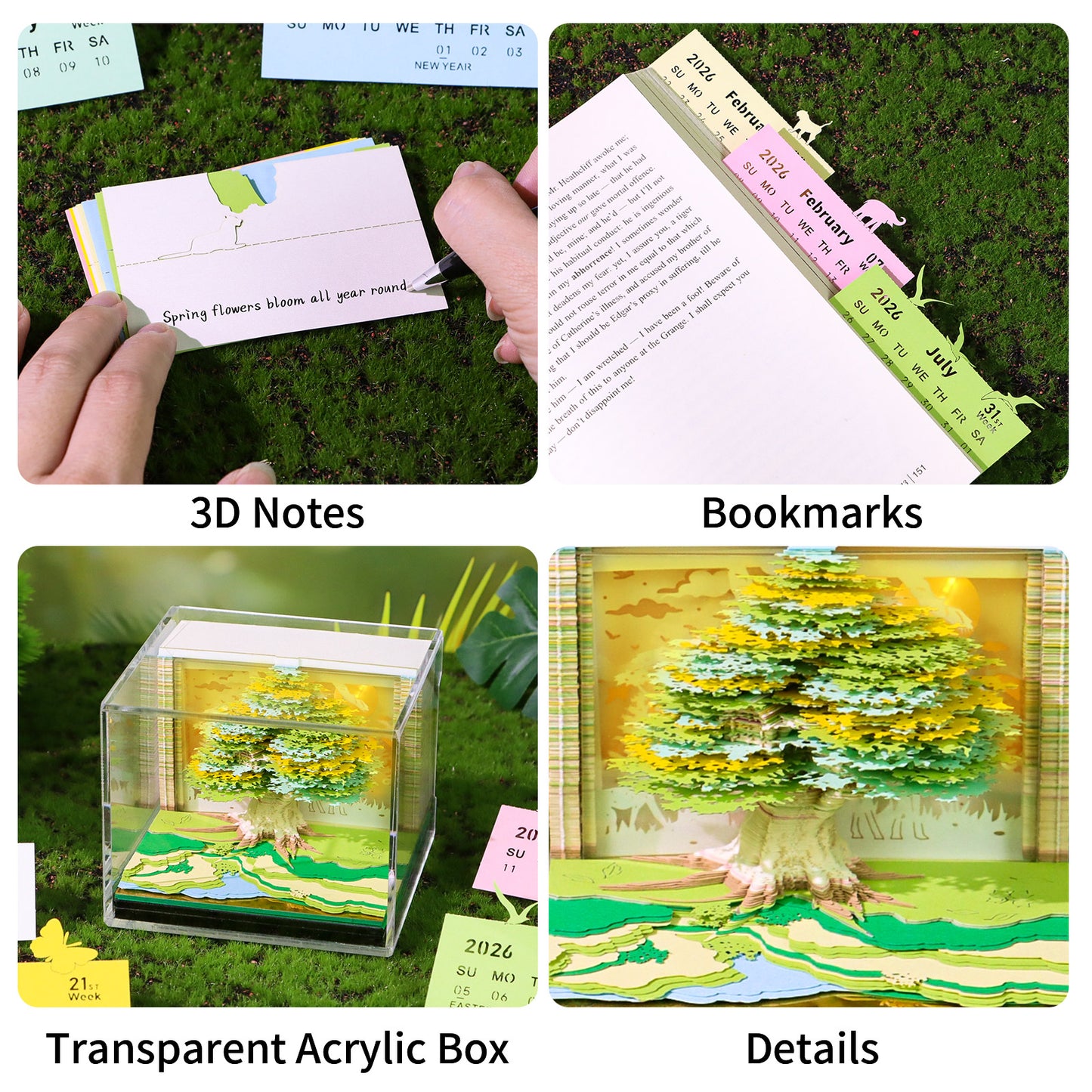 Magic Tree 3D Art Calendar 2026