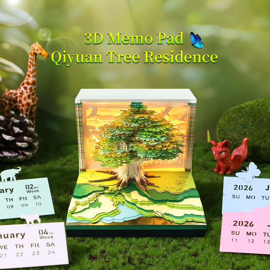 Magic Tree 3D Art Calendar 2026
