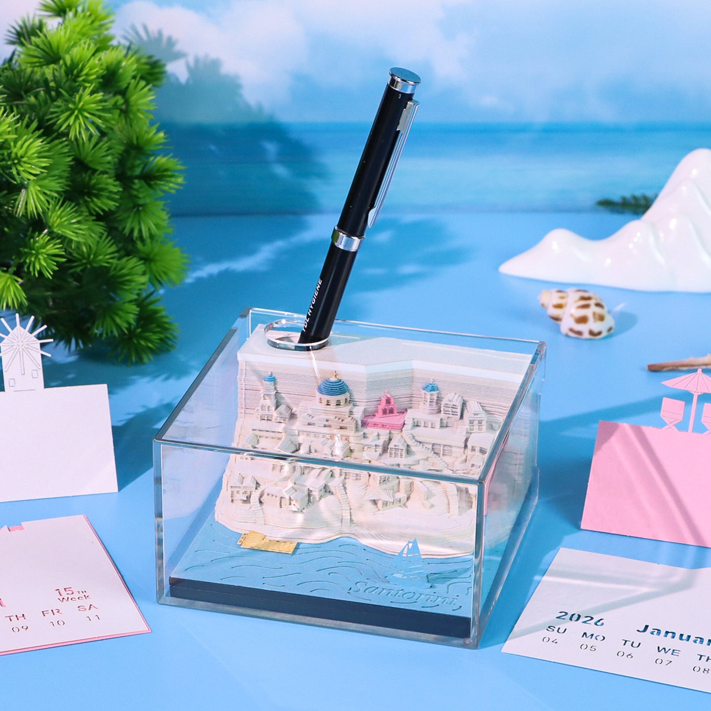 2026 Santorini Weekly Calendar