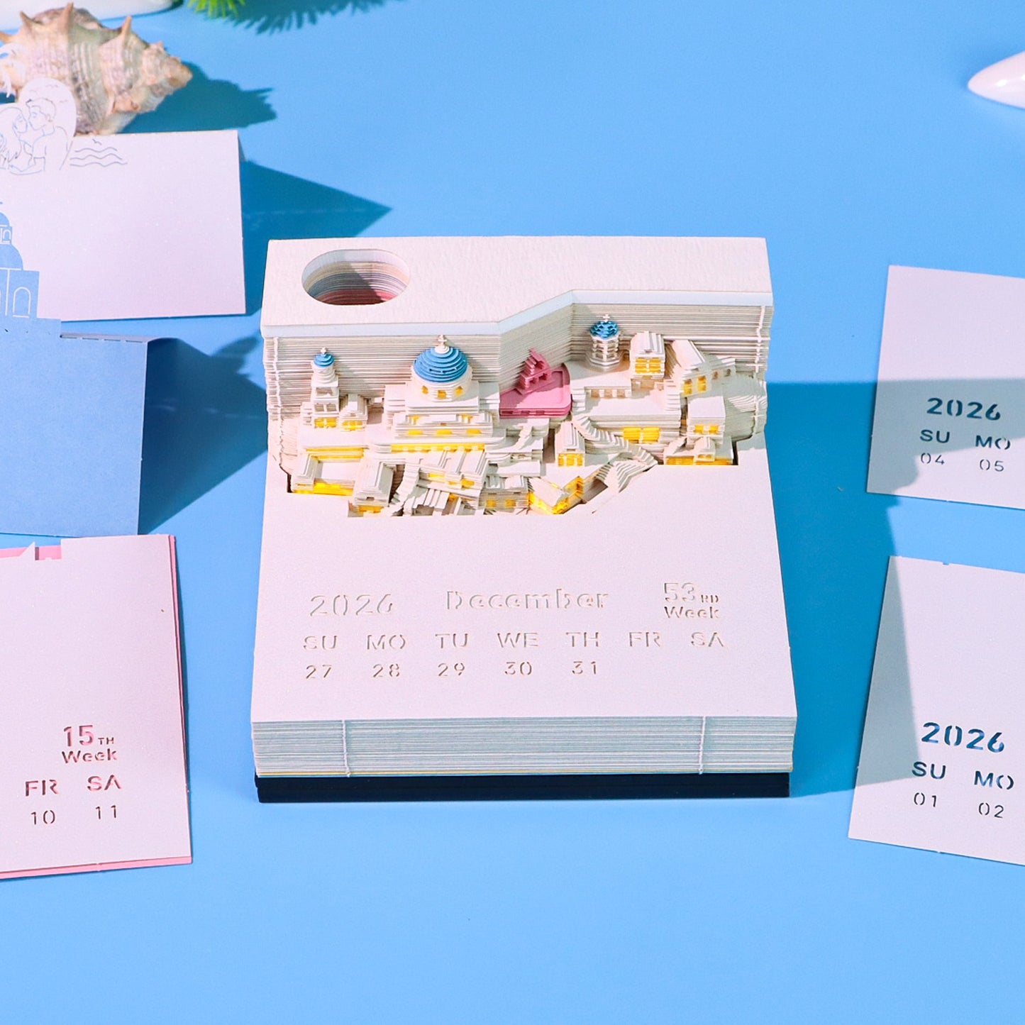 2026 Santorini Weekly Calendar